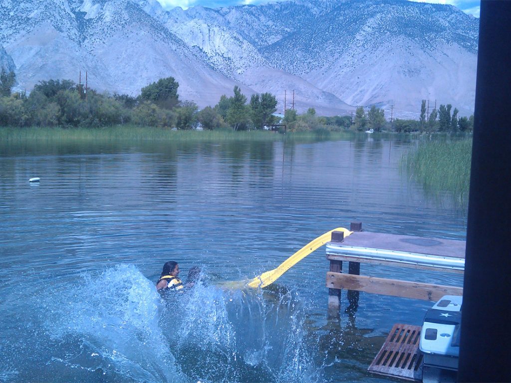 lake olancha water slide